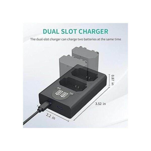 NPFZ100 Cargador de batería de cámara cargador USB dual_4