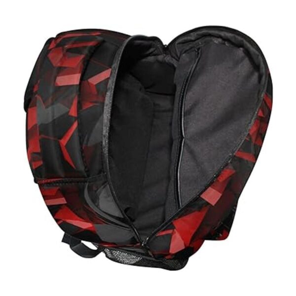 Krafig Mochila de baloncesto roja y negra para niños y