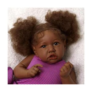 JIZHI Muñecas Reborn de bebé negras de 22 pulgadas_1