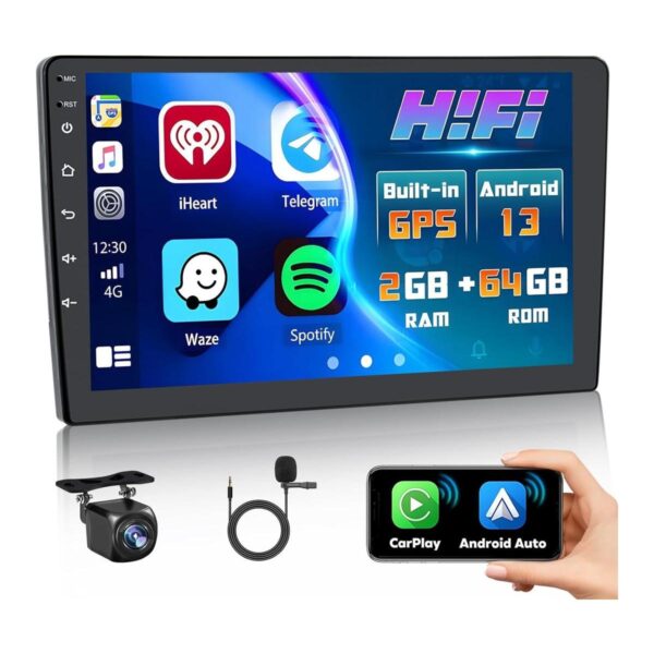Android 11 estéreo inalámbrico para auto Apple Carplay_1