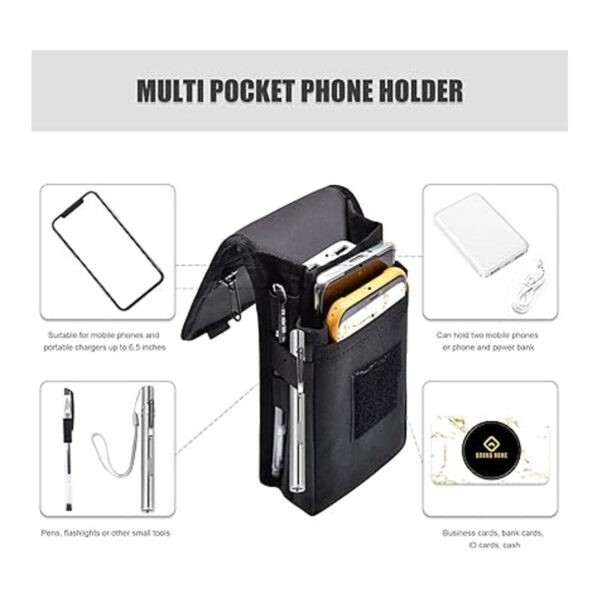 KATOLK Bolsa para cinturón para teléfono soporte grande_3
