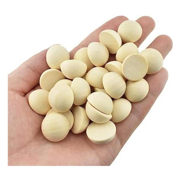 HAHIYO 90 cuentas de madera natural de 0.8 pulgadas0.787