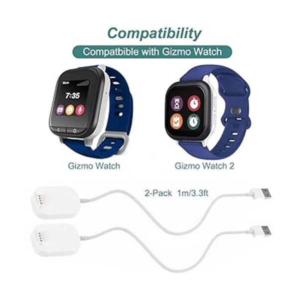 Kissmart Compatible con el cargador de reloj Gizmo cable_2