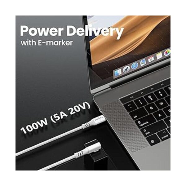 Cable USB C a USB C 3.2 Gen 2x2 de 10 pies Fasgear 20Gbps_3