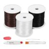 SANNIX Cuerda elástica para pulseras 3 rollos de 0.031_1