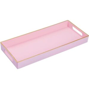 MAONAME Bandeja de tocador rosa bandeja decorativa con