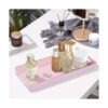 MAONAME Bandeja de tocador rosa bandeja decorativa con