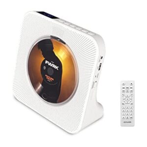 Reproductor de CD vertical de escritorio con altavoces_1