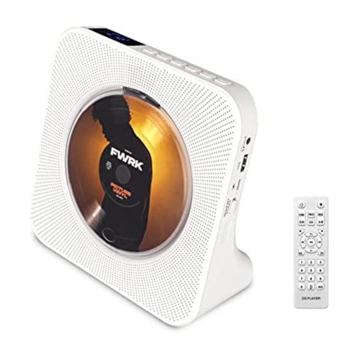 Reproductor de CD vertical de escritorio con altavoces