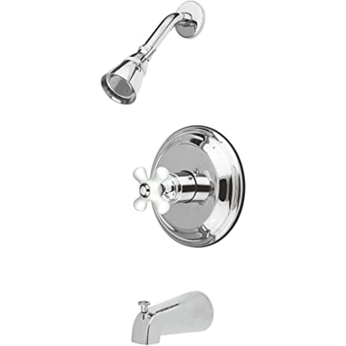 Kingston Brass KB3631PX Grifo para bañera y ducha con