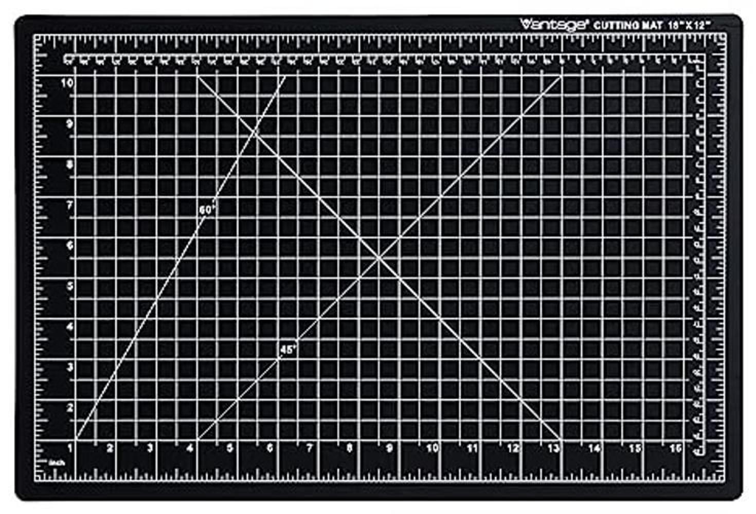 Estera de corte Dahle Vantage 12 x 18 Negro 1