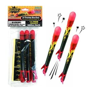 Stomp Rocket Paquete de repuesto Extreme Rocket 3 cohetes_1