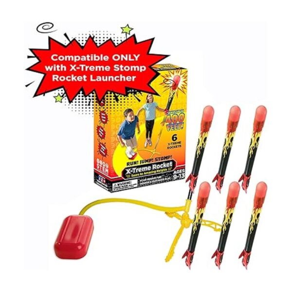 Stomp Rocket Paquete de repuesto Extreme Rocket 3 cohetes_2