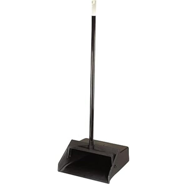 Recogedor de polvo vertical giratorio con mango de metal_2