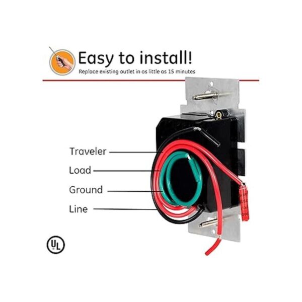 Interruptor de luz GE 18020_3