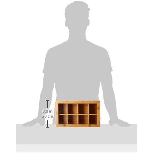 Lipper International Caja de té madera de bambú y_5