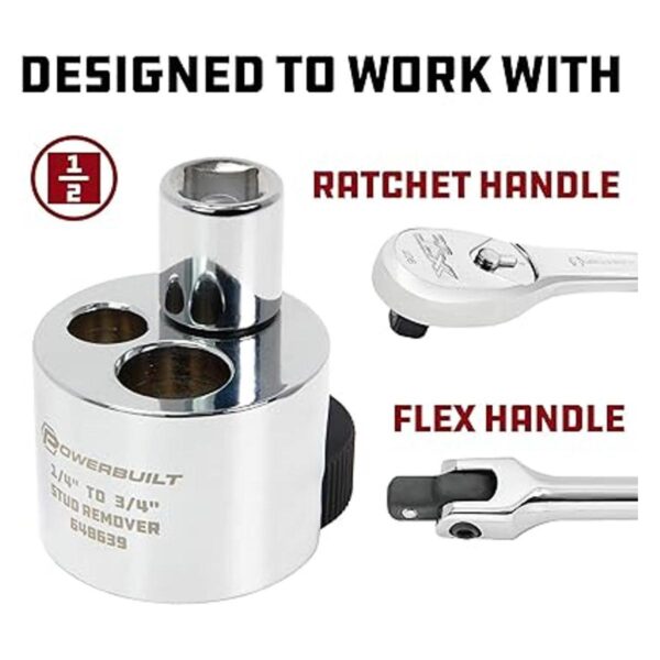 Powerbuilt Herramienta extractora de tuercas elimina