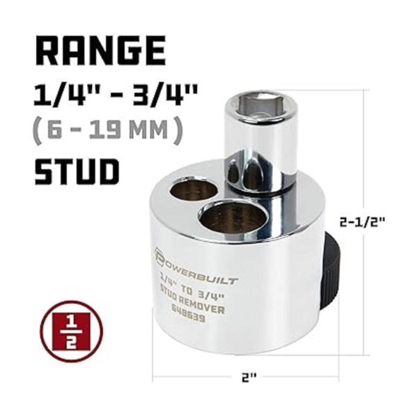 Powerbuilt Herramienta extractora de tuercas elimina