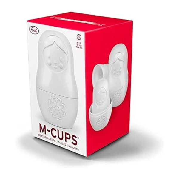 Genuine Fred Matryoshka Juego de 6 tazas medidoras color