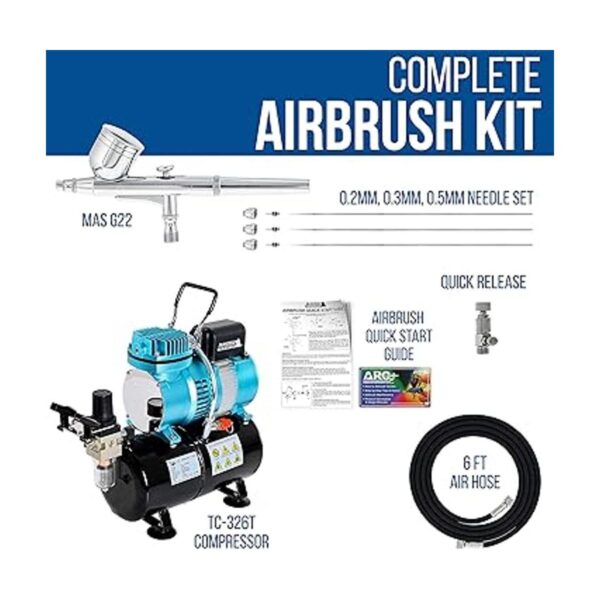 Master Airbrush Cool Runner II Kit de sistema de compresor_2