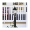 Nuvo 60885 Farol de pared con paneles biselados de color