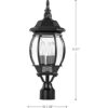 Nuvo 60885 Farol de pared con paneles biselados de color