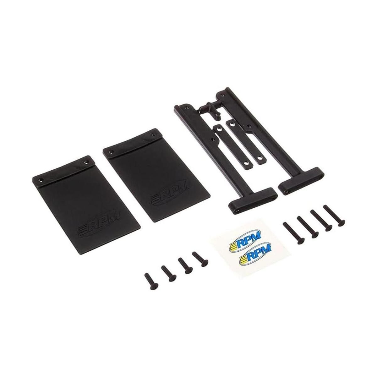 RPM 81012 Mud Flaps Bumper Slash Negro
