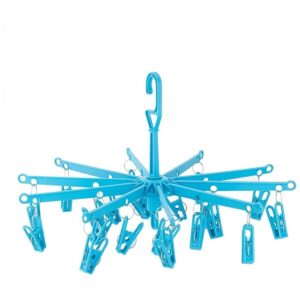 HANGERWORLD Tendedero colgante de ropa sucia de 20 clips