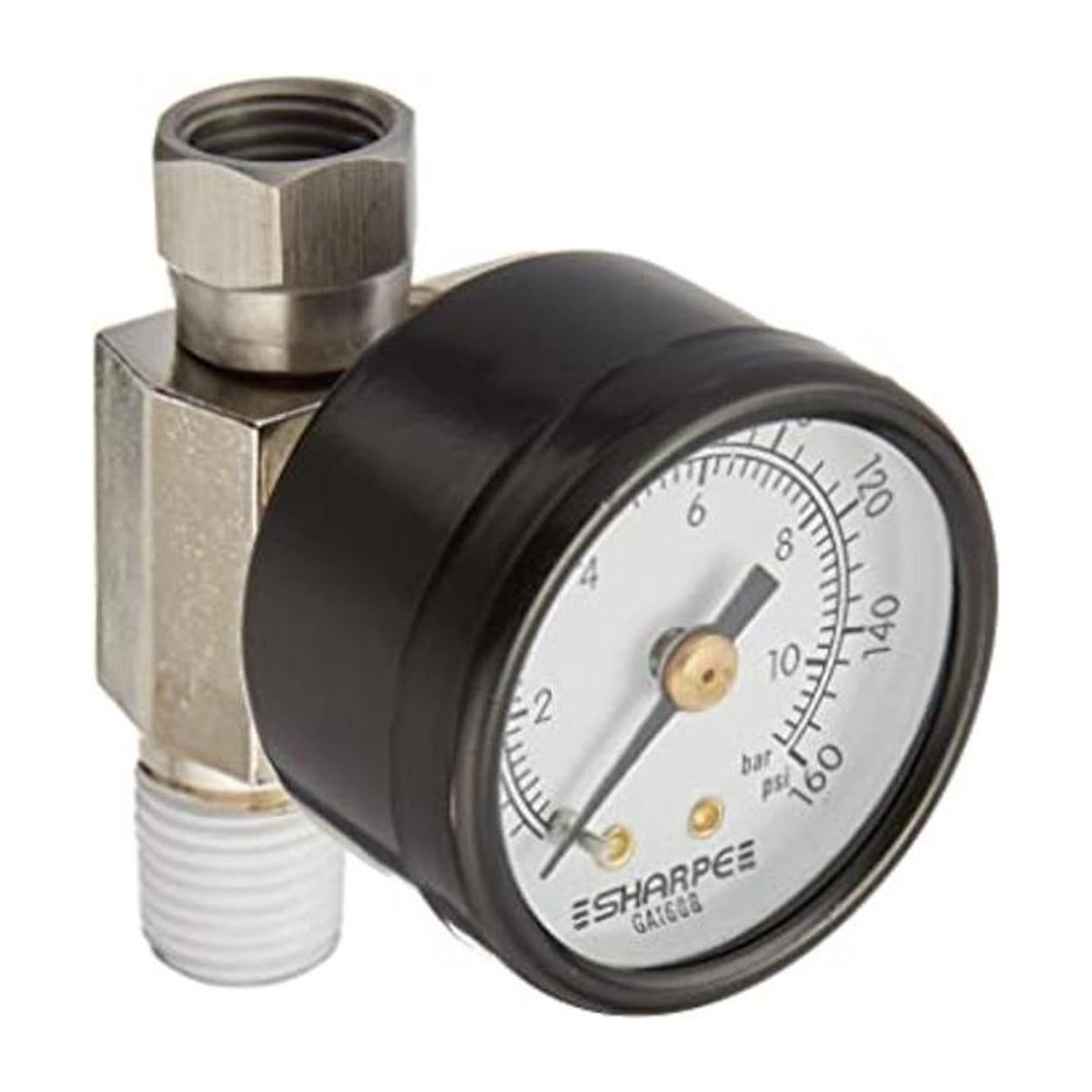 Sharpe Ajuste de aire regulador con calibre 0160 Psi 24