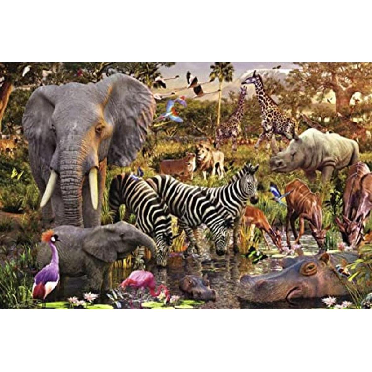 Rompecabezas de animaless africanos de 3000 piezas