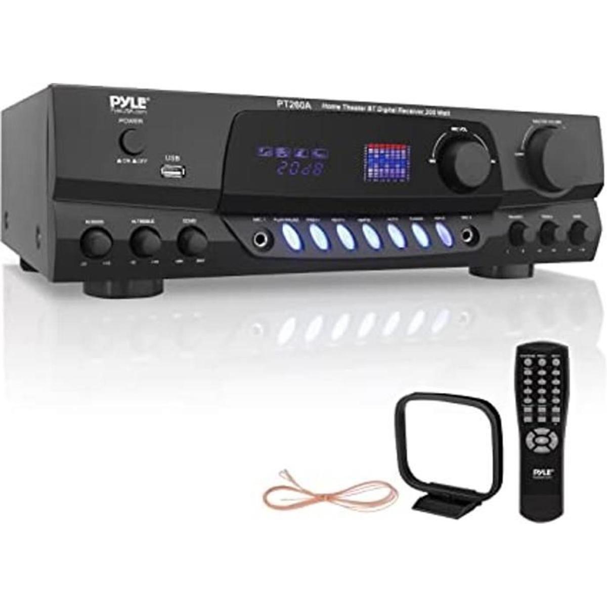 Pyle Amplificador de potencia de audio para el hogar de