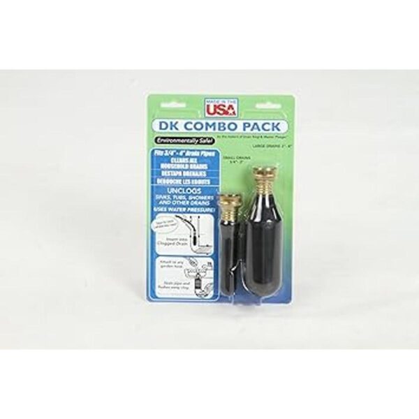 Drain King DkComboPack Kit de desatasco fácil de usar de_2