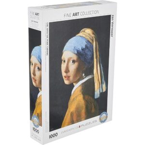 EuroGraphics Vermeer Aretes de niña con perla de 1000_1