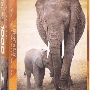 Eurographics Elefante y bebé rompecabezas de 1000 piezas_1