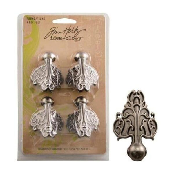 Fundations Pies de caja de metal de Tim Holtz Ideaology_4