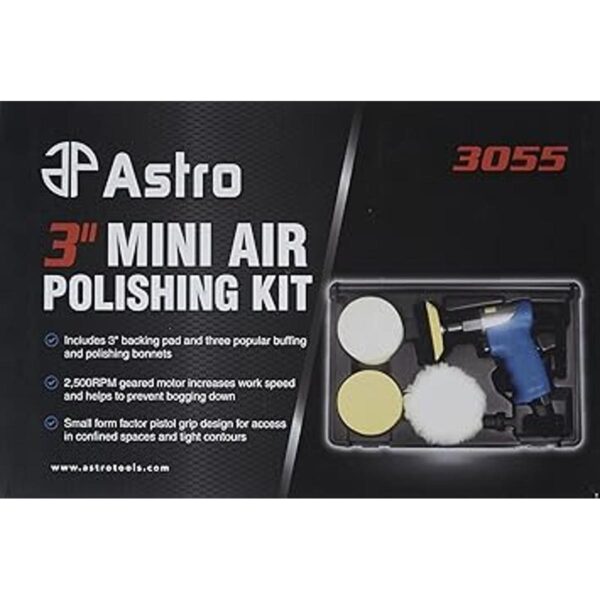 Astro 3055 Mini kit de pulido de aire de 3.0 in