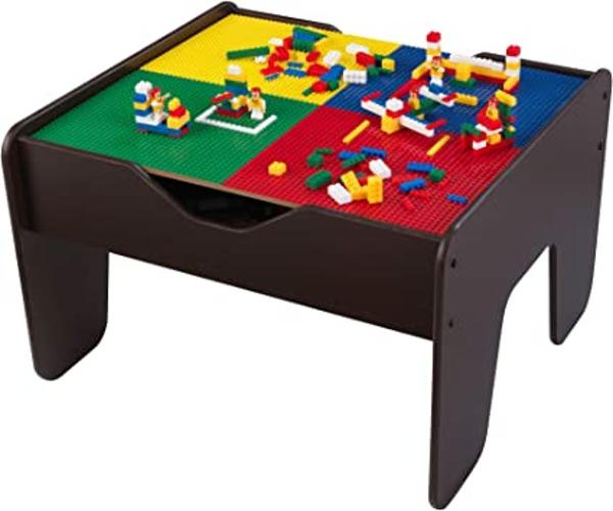 Tren Lego y mesa de actividades 2 en 1 Marrón