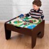 Tren Lego y mesa de actividades 2 en 1 Marrón_2