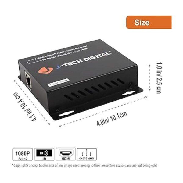 JTech Extensor HDMI digital sobre cable Cat5e67 Full HD_2