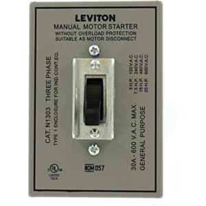 Leviton N1303DS Arrancador de motor de CA de tres polos_1
