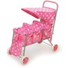 Badger Basket carriola triple para muñecas color rosa a_1