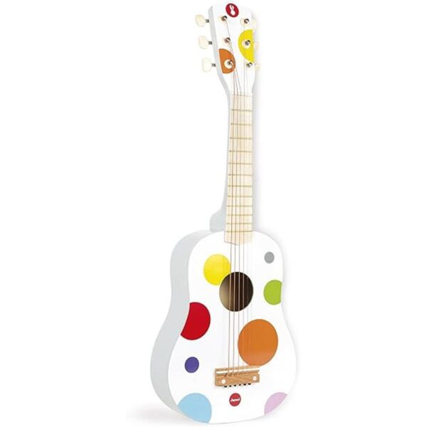 Janod Confeti Guitarra de madera Vibrante Coloreado_1