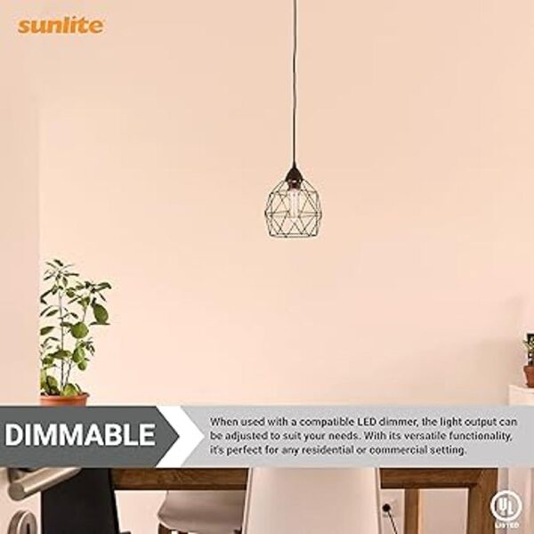 Sunlite 80610 Bombilla tubular de filamento LED T10 de 2