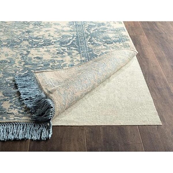 SAFAVIEH Padding Collection Alfombra redonda blanca de 8_2
