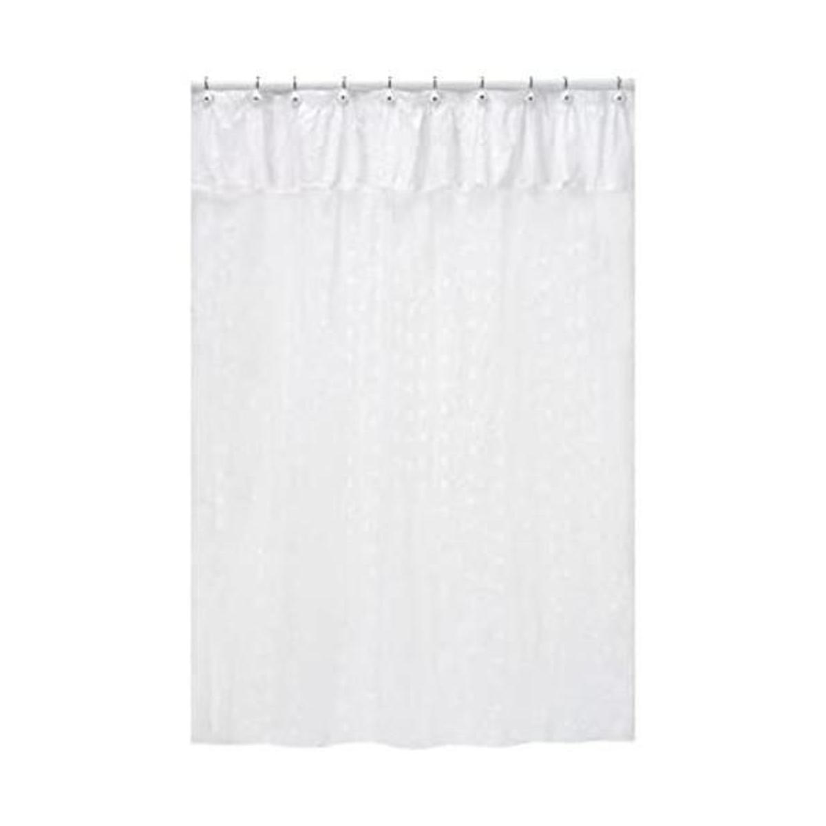 Sweet Jojo Designs Cortina de ducha con ojales blancos