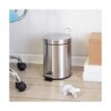 HoneyCanDo Mini cubo de basura de acero inoxidable con_2