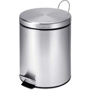 HoneyCanDo Mini cubo de basura de acero inoxidable con_1