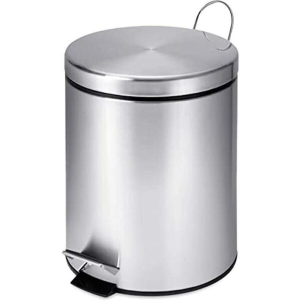HoneyCanDo Mini cubo de basura de acero inoxidable con_1