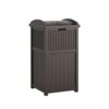Suncast Cubo de basura de resina para exteriores de 33_1