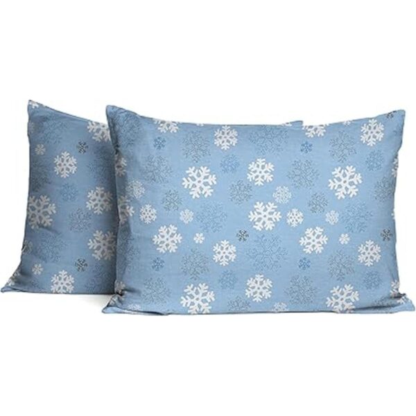 Pointehaven FlannelCKGSnowFlakes Juego de sábanas de_5
